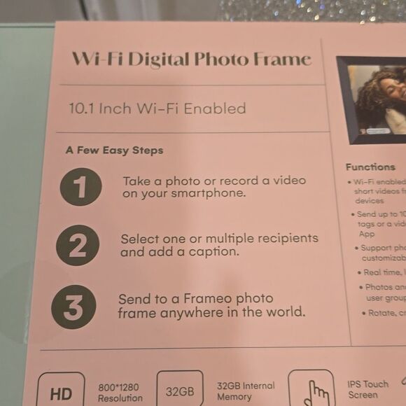 Artikl Frameo Classic WiFi Enabled Digital Photo Frame 10.1'' -Black - Picture 14 of 15